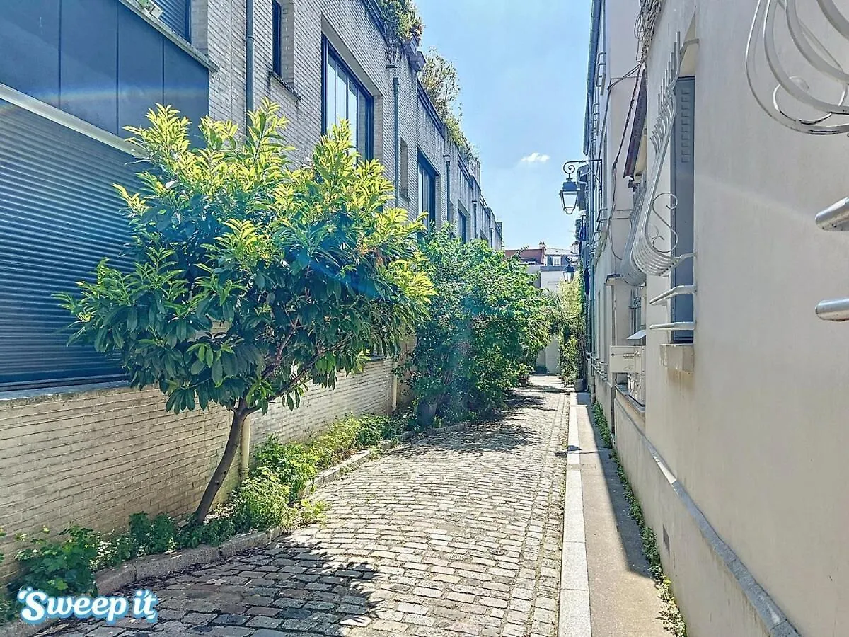 Calm & Cozy Flat Flowered Alley Sleeps 4 París Apartamento